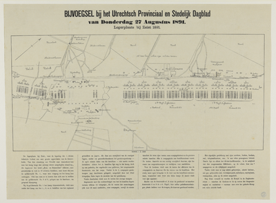 215078 Plattegrond van de legerplaats op de Zeisterheide bij Zeist.